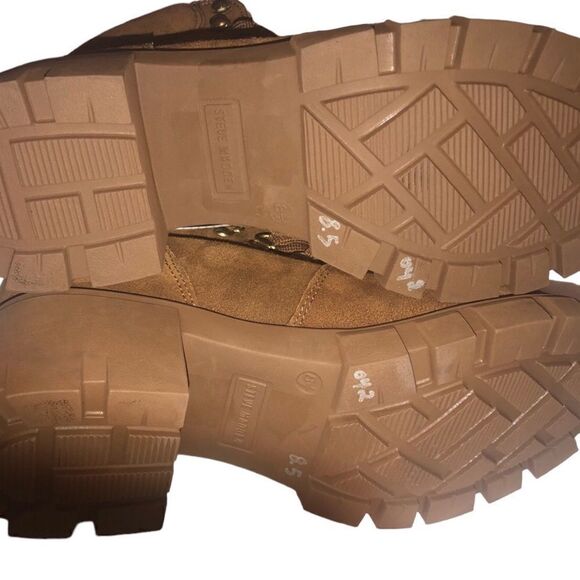 STEVE MADDEN Brown Platform Lace  Suede Ankles Boots - Picture 4 of 4